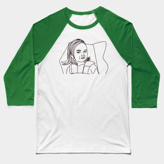 Side Eyeing Chloe Meme Baseball T-Shirt by Meme Gifts